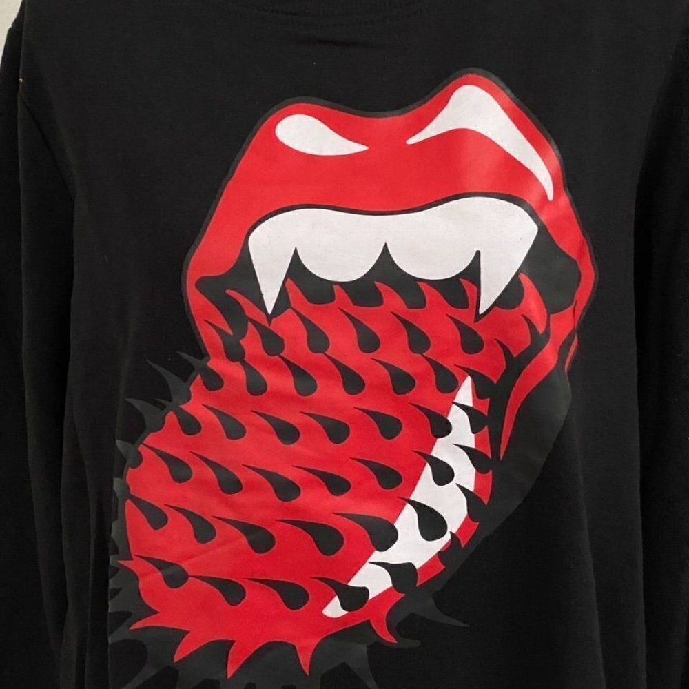 Bravado Women's The Rolling Stones Halloween Graphic Sweatshirt - Black - Picture 6 of 10